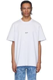 MSGM - ホワイト マイクロ ロゴ T シャツ