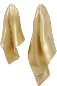 Completedworks - Gold 'The Dishcloth Of The Metropolitan Elite' Earrings