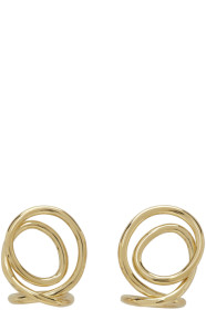 Completedworks - Gold Letter To An Archaeologist Earrings