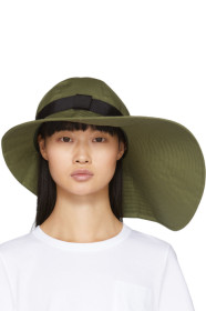 Sacai - Khaki Wide Brim Beach Hat