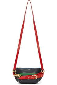 Sacai - Navy Trapezoid Wallet Shoulder Bag