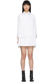 Sacai - White Poplin Shirt Dress
