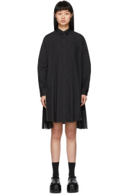 Sacai - Black Poplin Zip Dress