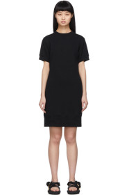 Sacai - Black Cut-Out Sweat Dress
