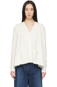 Sacai - 灰白色 Wide Pleat 开衫