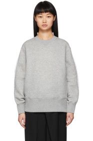 Sacai - Grey Shirt Back Sprong Sweatshirt