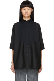 Sacai - Black Cropped Sleeve Shirt