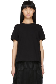 Sacai - Black Open Back T-Shirt