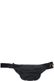 Sacai - Sac-ceinture noir et gris Zebra