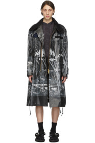 Sacai - 黑色 Sun Surf 联名 Diamond Head 大衣
