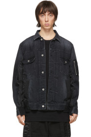 Sacai - Black Denim Jacket