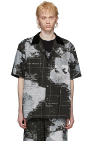 Sacai - Chemise noire World Map