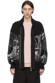 Sacai - Black Sun Surf Edition Knit Diamond Head Cardigan