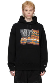 Sacai - Pull à capuche noir 'Funkadelic'