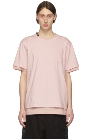 Sacai - 粉色 T 恤