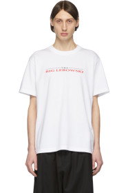 Sacai - 白色 & 红色 The Big Lebowski T 恤