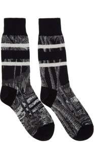 Sacai - Chaussettes noires Diamond Head édition Sun Surf