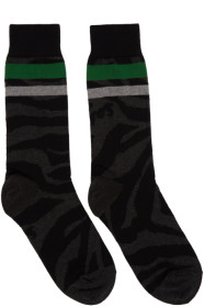 Sacai - Black Zebra Socks