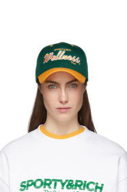 Sporty & Rich - Green & Yellow Sports Logo Cap