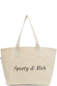 Sporty & Rich - Off-White Logo Tote