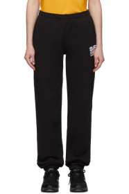 Sporty & Rich - Black Flag Logo Lounge Pants