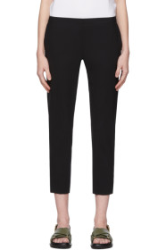 6397 - Black Wool Pull-On Trousers