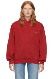 Sporty & Rich - Red Classic Logo Hoodie