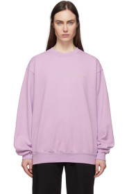 Sporty & Rich - Purple Classic Logo Sweatshirt