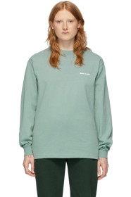 Sporty & Rich - Green Fun Logo Long Sleeve T-Shirt