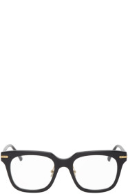 Linda Farrow Luxe - Black & Gold Empire Glasses
