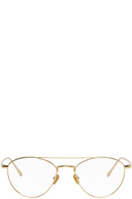 Linda Farrow Luxe - 金色 Caine C8 眼镜