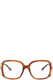 Gucci - Tortoiseshell Square Split Metal Glasses