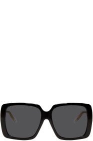 Gucci - Black & Transparent Square Sunglasses