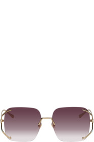 Gucci - Gold Split Temple Sunglasses