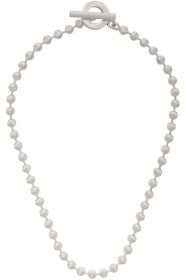 Gucci - Collier ras du cou à chaîne à maille boule argenté