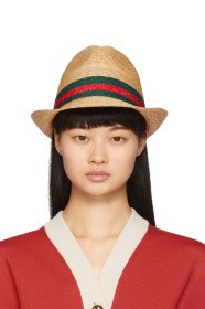 Gucci - Beige Straw Web Hat