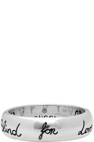 Gucci - Silver 'Blind For Love' Ring