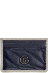 Gucci - Navy GG Marmont Torchon Card Holder