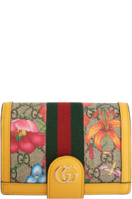 Gucci - Multicolor GG Flora Ophidia Passport Holder