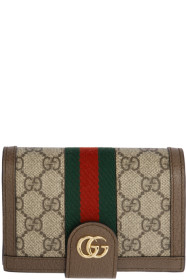 Gucci - Brown GG Ophidia Passport Holder