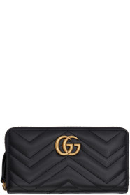 Gucci - Black GG Marmont Continental Wallet