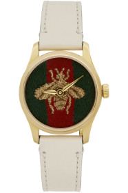 Gucci - White G-Timeless Bee Watch