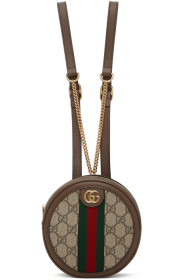 Gucci - 驼色迷你 Ophidia 双肩包
