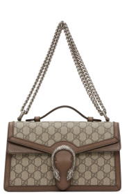 Gucci - Beige GG Supreme Dionysus Top Handle Bag