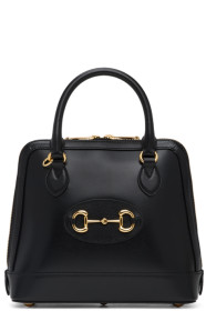 Gucci - Black 'Gucci 1955' Horsebit Top Handle Bag
