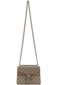 Gucci - Sac à bandoulière beige GG Supreme Mini Dionysus