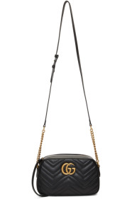 Gucci - Sac caméra noir Small GG Marmont 2.0
