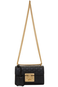 Gucci - 黑色小号 GG Padlock 单肩包