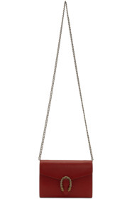 Gucci - Sac portefeuille à chaîne rouge Mini Dionysus
