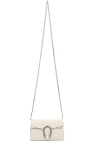 Gucci - Sac en cuir blanc Super Mini Dionysus